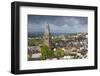 Ireland, County Cork, Cork City, city view with St. Anne's Church, dawn-Walter Bibikow-Framed Photographic Print