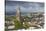 Ireland, County Cork, Cork City, city view with St. Anne's Church, dawn-Walter Bibikow-Stretched Canvas