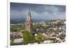 Ireland, County Cork, Cork City, city view with St. Anne's Church, dawn-Walter Bibikow-Framed Photographic Print