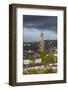 Ireland, County Cork, Cork City, city view with St. Anne's Church, dawn-Walter Bibikow-Framed Photographic Print