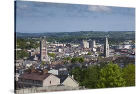 Ireland, County Cork, Cork City, elevated city view from the west-Walter Bibikow-Stretched Canvas