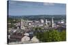 Ireland, County Cork, Cork City, elevated city view from the west-Walter Bibikow-Stretched Canvas