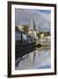 Ireland, County Cork, Cork City, St. Fin Barre's Cathedral seen from the River Lee-Walter Bibikow-Framed Premium Photographic Print