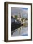 Ireland, County Cork, Cork City, St. Fin Barre's Cathedral seen from the River Lee-Walter Bibikow-Framed Photographic Print