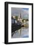 Ireland, County Cork, Cork City, St. Fin Barre's Cathedral seen from the River Lee-Walter Bibikow-Framed Photographic Print