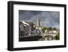 Ireland, County Cork, Cork City, St. Fin Barre's Cathedral seen from the River Lee-Walter Bibikow-Framed Photographic Print