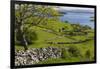 Ireland, County Galway, Cong, elevated springtime landscape-Walter Bibikow-Framed Photographic Print