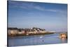 Ireland, County Galway, Galway City, port buildings of The Claddagh-Walter Bibikow-Stretched Canvas