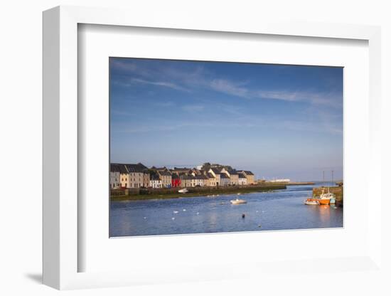 Ireland, County Galway, Galway City, port buildings of The Claddagh-Walter Bibikow-Framed Photographic Print
