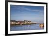 Ireland, County Galway, Galway City, port buildings of The Claddagh-Walter Bibikow-Framed Premium Photographic Print