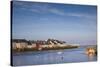 Ireland, County Galway, Galway City, port buildings of The Claddagh-Walter Bibikow-Stretched Canvas