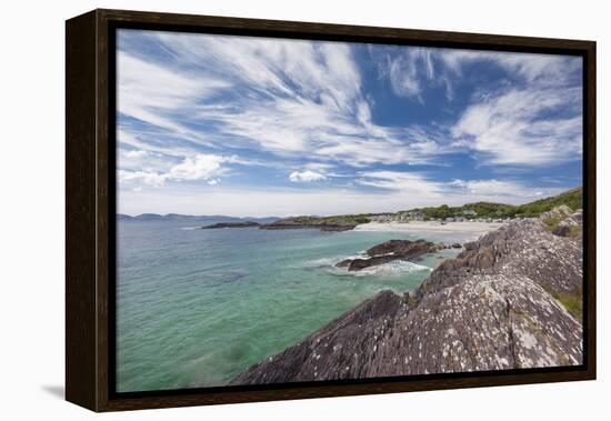 Ireland, County Kerry, Ring of Kerry, Castlecove, Castlecove Beach-Walter Bibikw-Framed Stretched Canvas