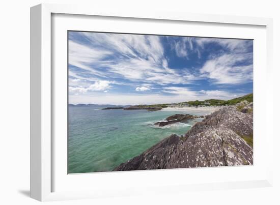 Ireland, County Kerry, Ring of Kerry, Castlecove, Castlecove Beach-Walter Bibikw-Framed Photographic Print