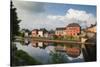 Ireland, County Kilkenny, Kilkenny City, pubs along River Nore-Walter Bibikow-Stretched Canvas