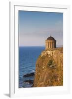 Ireland, County Londonderry, Downhill Demesne, Mussenden Temple at sunset-Walter Bibikow-Framed Premium Photographic Print