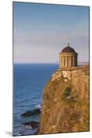 Ireland, County Londonderry, Downhill Demesne, Mussenden Temple at sunset-Walter Bibikow-Mounted Premium Photographic Print