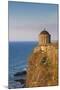 Ireland, County Londonderry, Downhill Demesne, Mussenden Temple at sunset-Walter Bibikow-Mounted Photographic Print