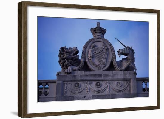 Ireland, Dublin, Detail of Ornamental Friezes on Four Courts, Which Houses Irish Supreme Court-null-Framed Giclee Print