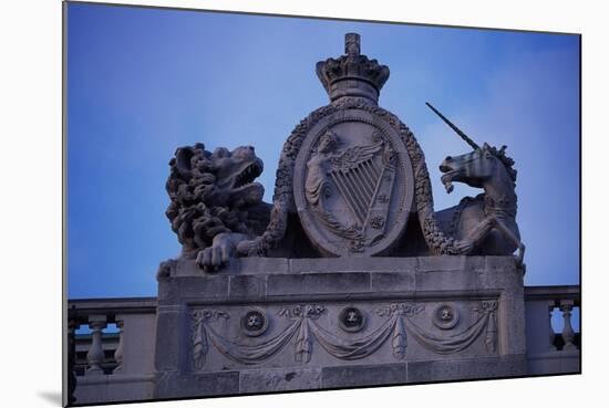 Ireland, Dublin, Detail of Ornamental Friezes on Four Courts, Which Houses Irish Supreme Court-null-Mounted Giclee Print