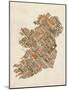 Ireland Eire City Text map-Michael Tompsett-Mounted Art Print