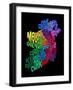 Ireland Eire County Text Map-Michael Tompsett-Framed Art Print