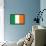 Ireland Flag Art Print Poster-null-Framed Poster displayed on a wall