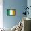 Ireland Flag Distressed Art Print Poster-null-Framed Poster displayed on a wall