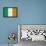 Ireland Flag Distressed Art Print Poster-null-Framed Poster displayed on a wall