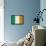 Ireland Flag Distressed Art Print Poster-null-Framed Stretched Canvas displayed on a wall