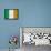 Ireland Flag Distressed Art Print Poster-null-Framed Stretched Canvas displayed on a wall