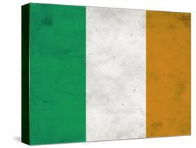 Ireland Flag Distressed Art Print Poster-null-Stretched Canvas