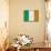 Ireland Flag Distressed Art Print Poster-null-Mounted Poster displayed on a wall