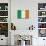 Ireland Flag Distressed Art Print Poster-null-Mounted Poster displayed on a wall