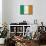 Ireland Flag Distressed Art Print Poster-null-Mounted Poster displayed on a wall