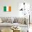 Ireland Flag-null-Art Print displayed on a wall