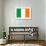 Ireland Flag-null-Framed Art Print displayed on a wall