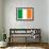 Ireland Flag-null-Framed Art Print displayed on a wall