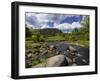 Ireland, Glendalough Monastery, View from Glendasan River, Wicklow Mountains-K. Schlierbach-Framed Photographic Print