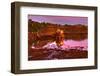 Ireland, Island Garinish, Castletownbere, Shipwreck, Evening Light-Thomas Ebelt-Framed Photographic Print