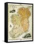 Ireland Map by C. Montague-Philip Spruyt-Framed Stretched Canvas