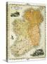 Ireland Map by C. Montague-Philip Spruyt-Stretched Canvas