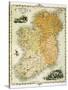 Ireland Map by C. Montague-Philip Spruyt-Stretched Canvas