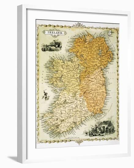 Ireland Map by C. Montague-Philip Spruyt-Framed Giclee Print