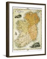 Ireland Map by C. Montague-Philip Spruyt-Framed Giclee Print