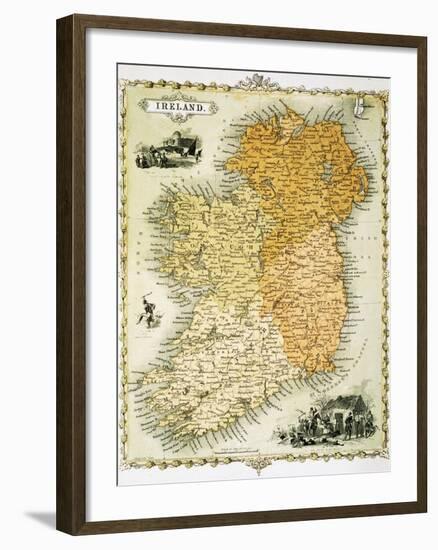 Ireland Map by C. Montague-Philip Spruyt-Framed Giclee Print