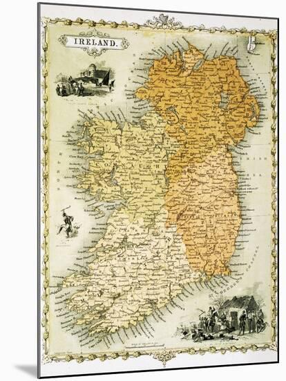 Ireland Map by C. Montague-Philip Spruyt-Mounted Giclee Print