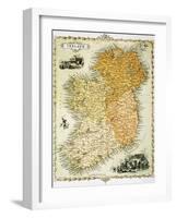 Ireland Map by C. Montague-Philip Spruyt-Framed Giclee Print