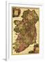 Ireland - Panoramic Map-Lantern Press-Framed Art Print