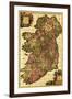 Ireland - Panoramic Map-Lantern Press-Framed Art Print