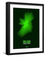 Ireland Radiant Map 2-NaxArt-Framed Art Print